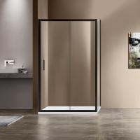 Душевой уголок, прямоугольный VSR-1G9012CLB 1200х900х1900 профиль черный стекло прозрачное VINCEA