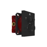 Встраиваемый смеситель для душа  2-х функциональный, термостатический цвет черный VSCV-321T-MMB VINCEA