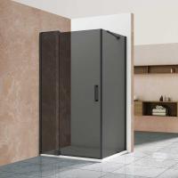 Душевой уголок, прямоугольный Extra VSR-1E101190CGB 1000/1100х900х2000 цвет черный стекло тонированное Vincea