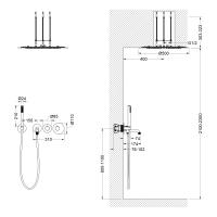 Душевая система встроенная с термостатом Timo Saona SX-2358/03SM черный Душевая система встроенная с термостатом Timo Saona SX-2358/03SM черный