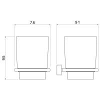 Стакан для зубных щеток Timo Torne 43033/17 золото матовое