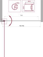 Шторка для ванной 750x1500 UNO-V-1-75/150-C-Cr BELBAGNO