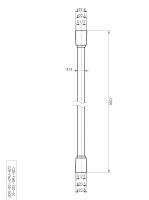 Душевой шланг PVC, 150 см 150 см CZR-FMD-150-NOP Чёрный матовый   Cezares