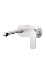 Смеситель для раковины встраиваемый  с внутренней частью, без донного клапана STYLUS-BLI1-IN-W0 сатин   Cezares