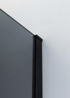Душевой уголок прямоугольный.     SLIDER-A-2-100/110-GRIGIO-NERO (1000-1100)x(1000-1100)x1950 Cezares
