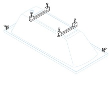 Универсальный комплект ног для прямоугольных акриловых ванн LEG-KIT-150  Cezares