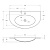 Стеклянная раковина EDEN 92x52 Extro light 82399 CEZARES