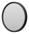 PLUTO - Зеркало 600х600 круглое (черный) нейтр.св. сенсор на зеркале PLU-Nim6-060-black Brevita